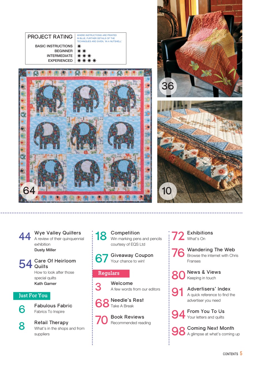 Patchwork and Quilting Preview Pages