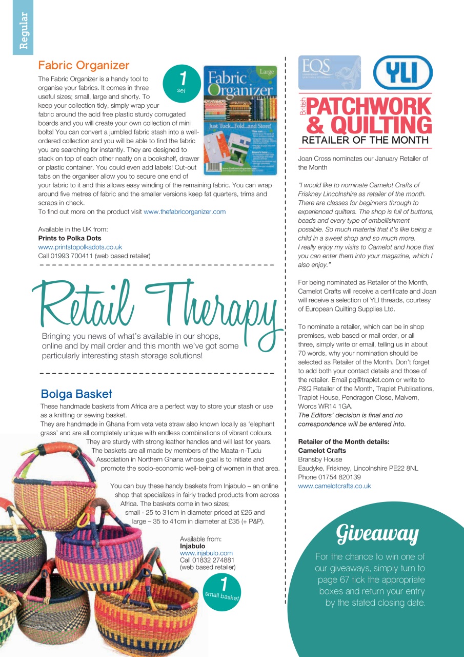 Patchwork and Quilting Preview Pages