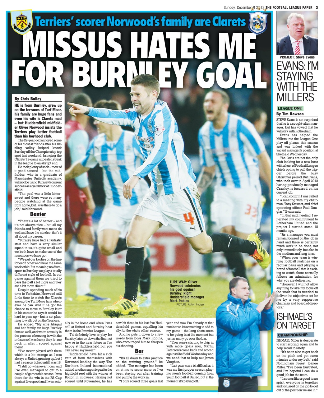 The Football League Paper Preview Pages