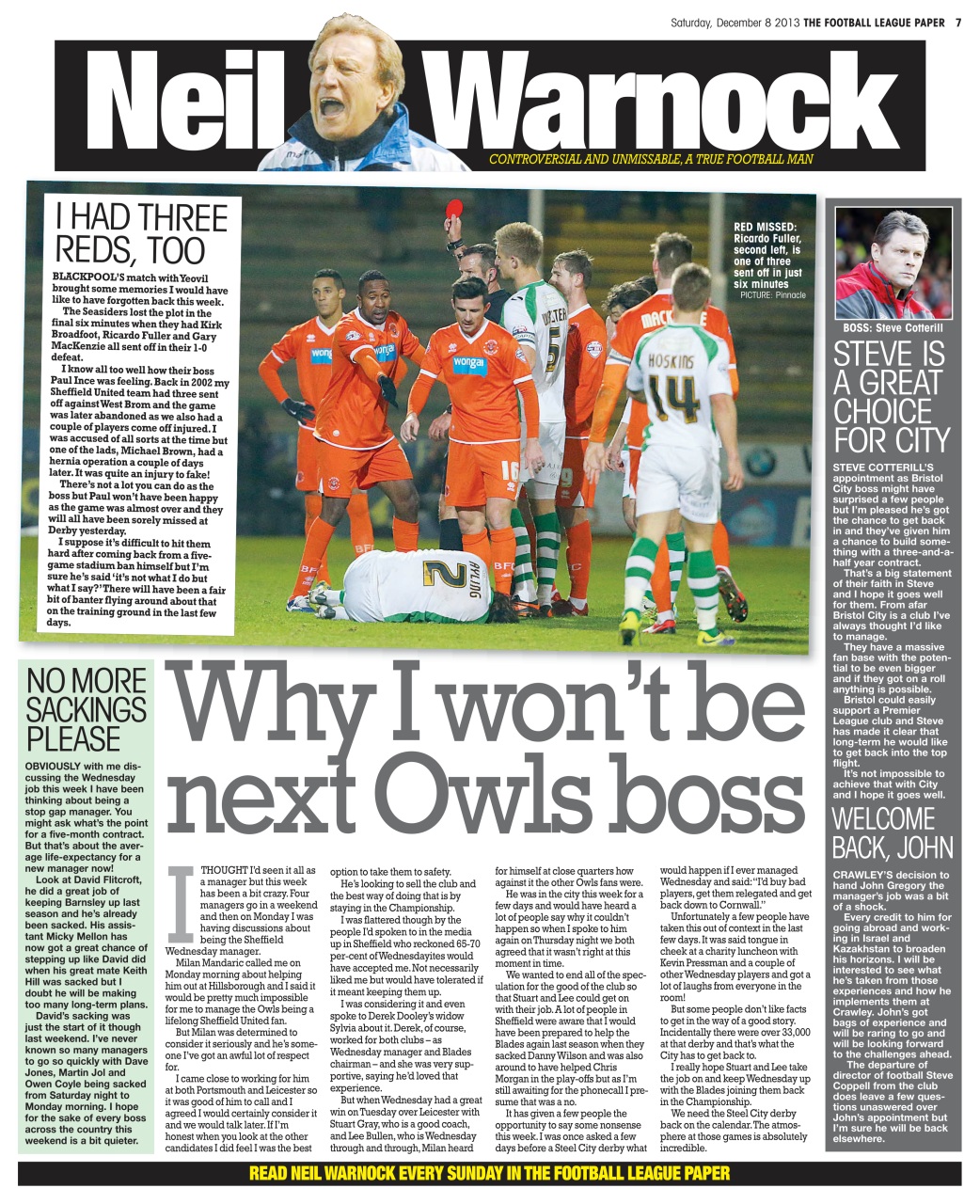 The Football League Paper Preview Pages