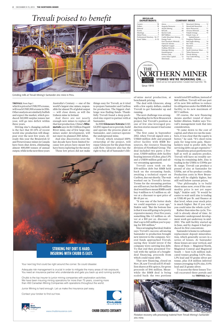 The Northern Miner Preview Pages