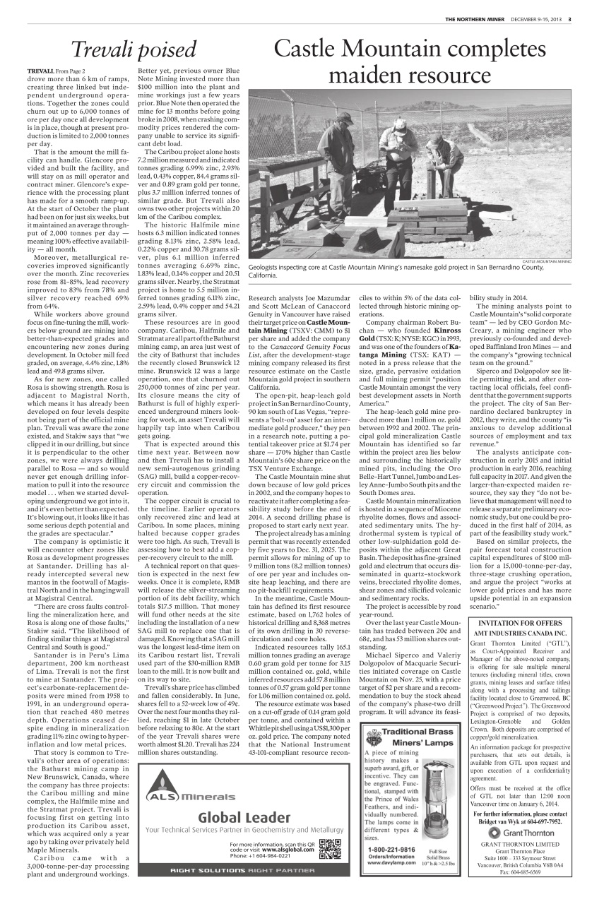 The Northern Miner Preview Pages