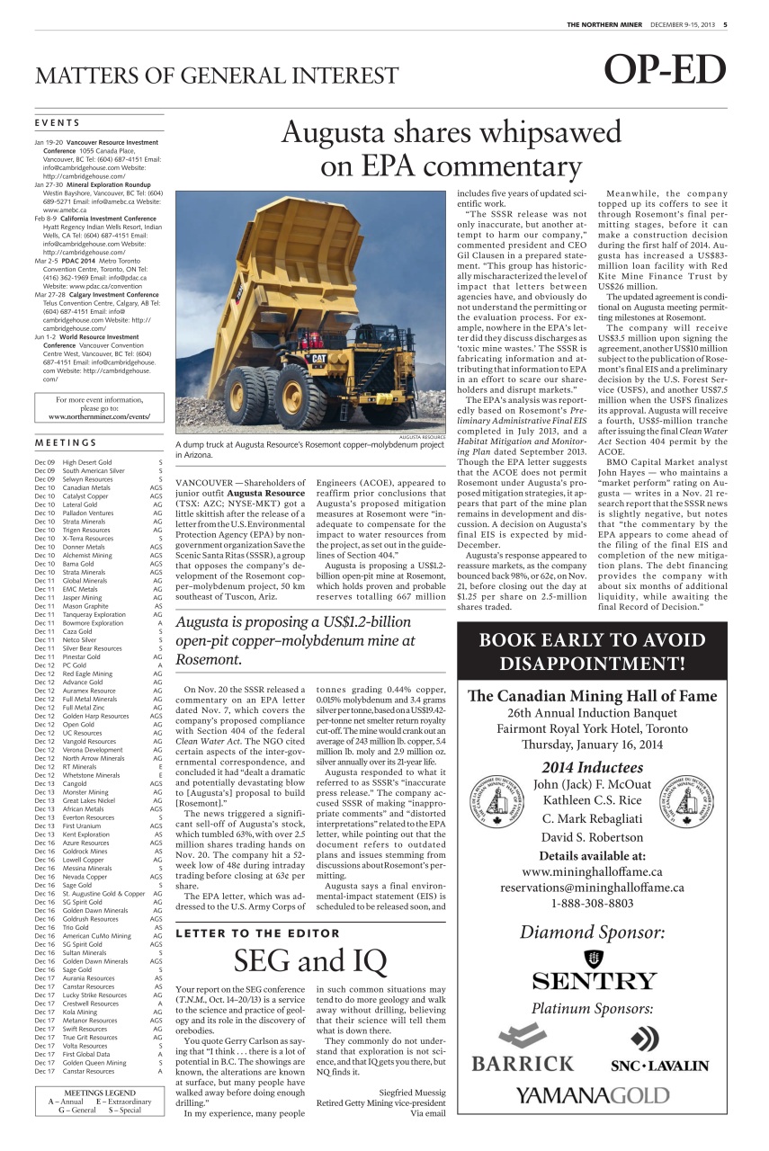 The Northern Miner Preview Pages