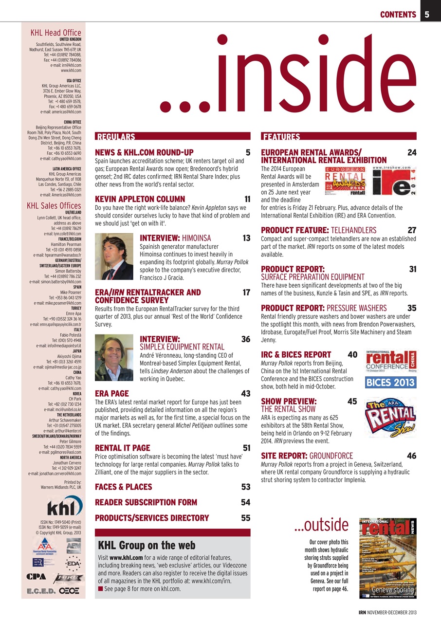 International Rental News Preview Pages