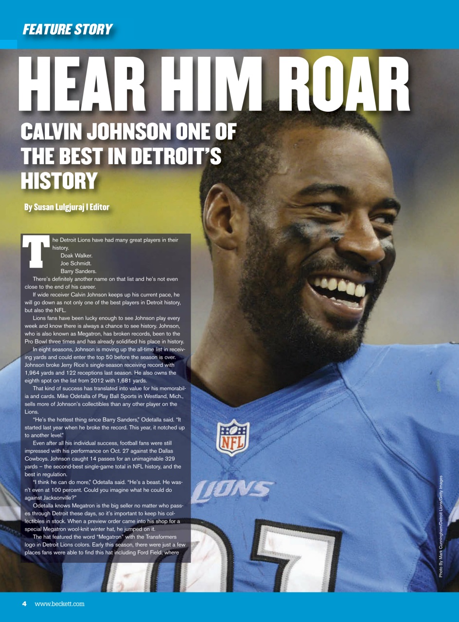 Beckett Football Magazine Preview Pages