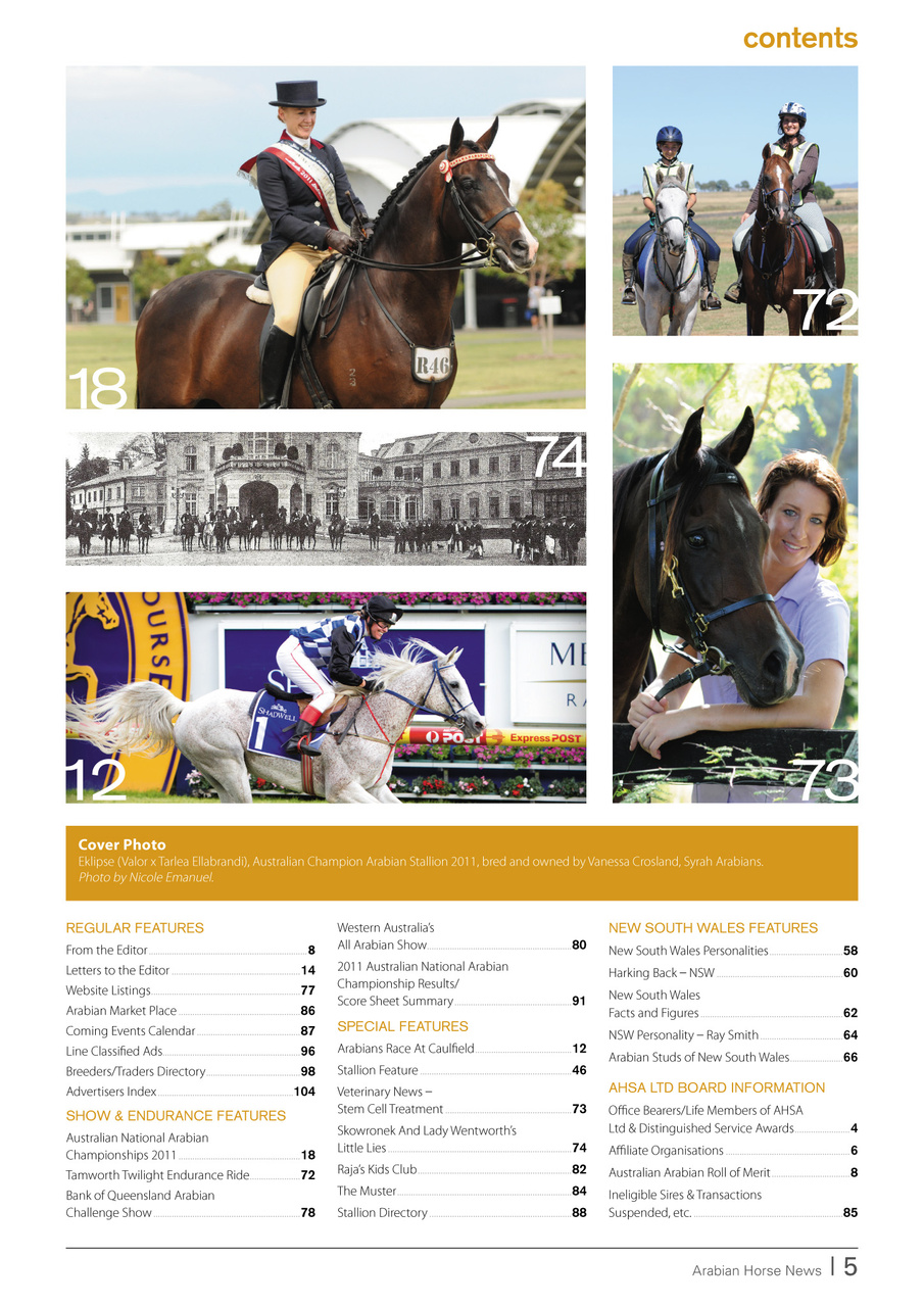 Australian Arabian Horse News Preview Pages