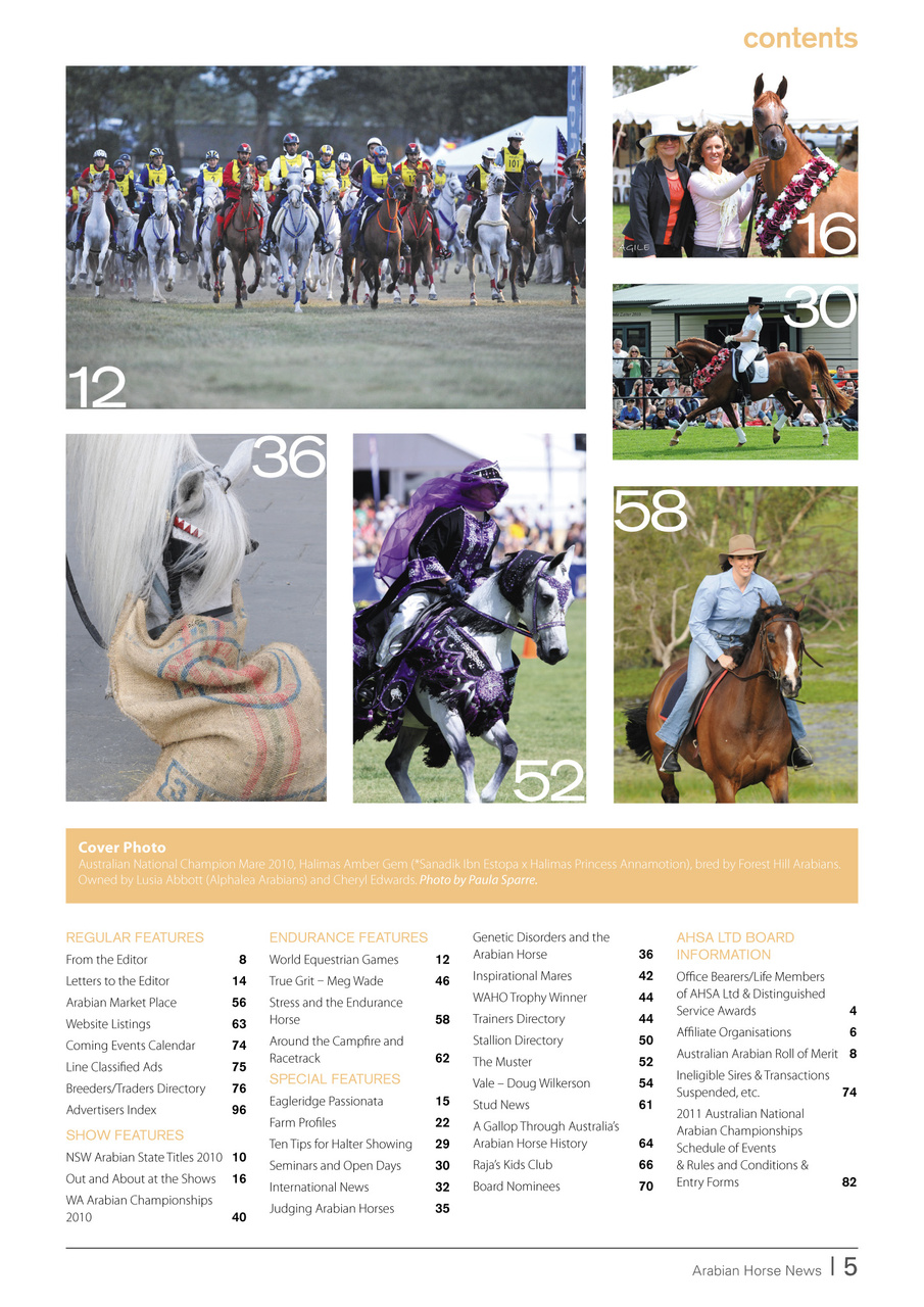 Australian Arabian Horse News Preview Pages