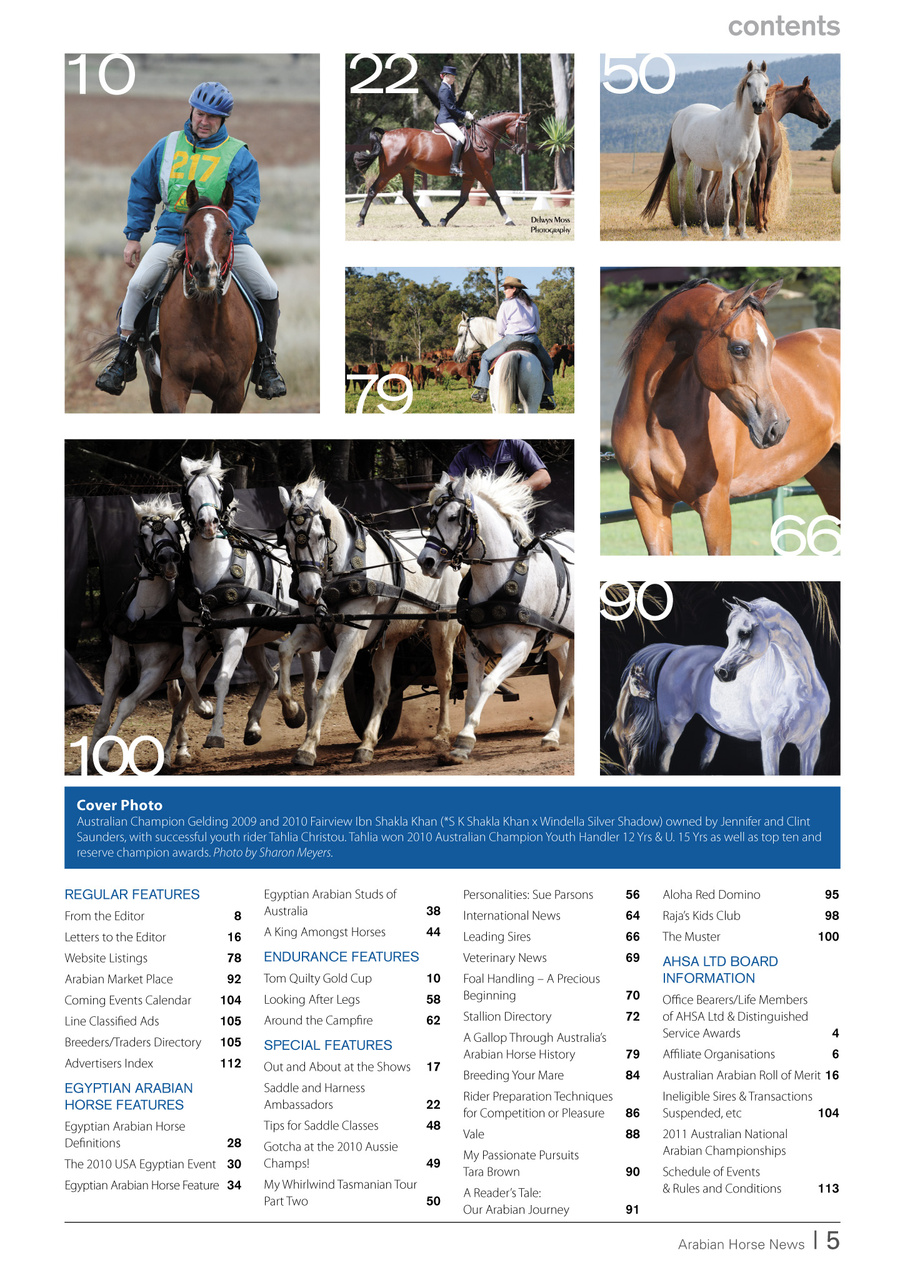 Australian Arabian Horse News Preview Pages