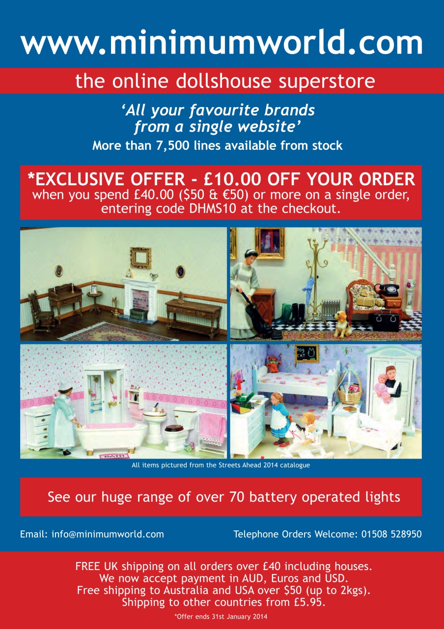 Dolls House and Miniature Scene Preview Pages