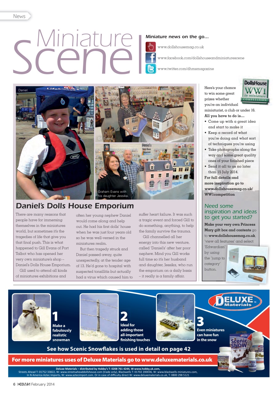 Dolls House and Miniature Scene Preview Pages