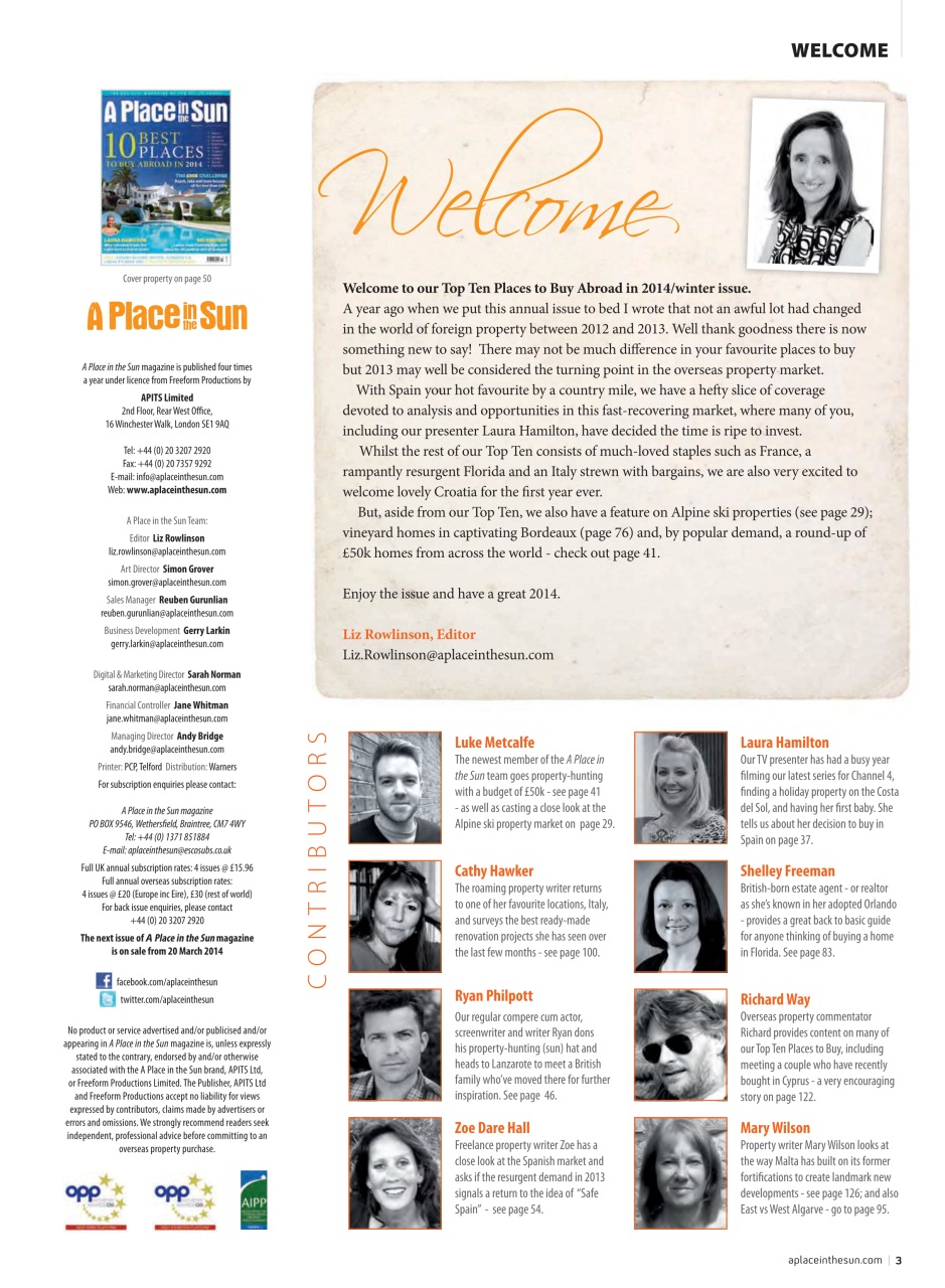 A Place in the Sun Magazine Preview Pages