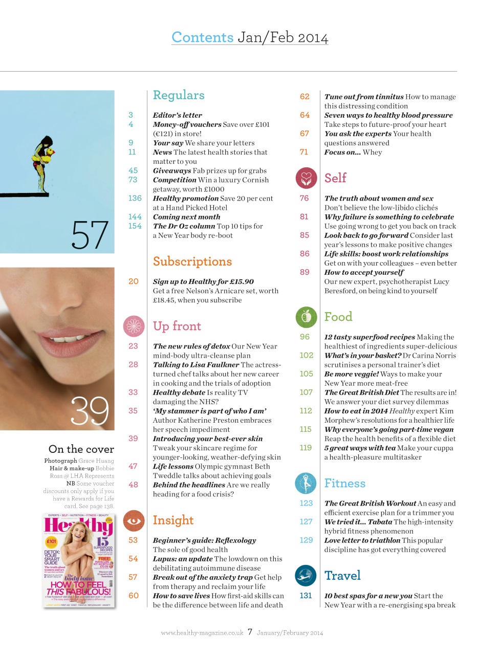 Healthy Magazine Preview Pages