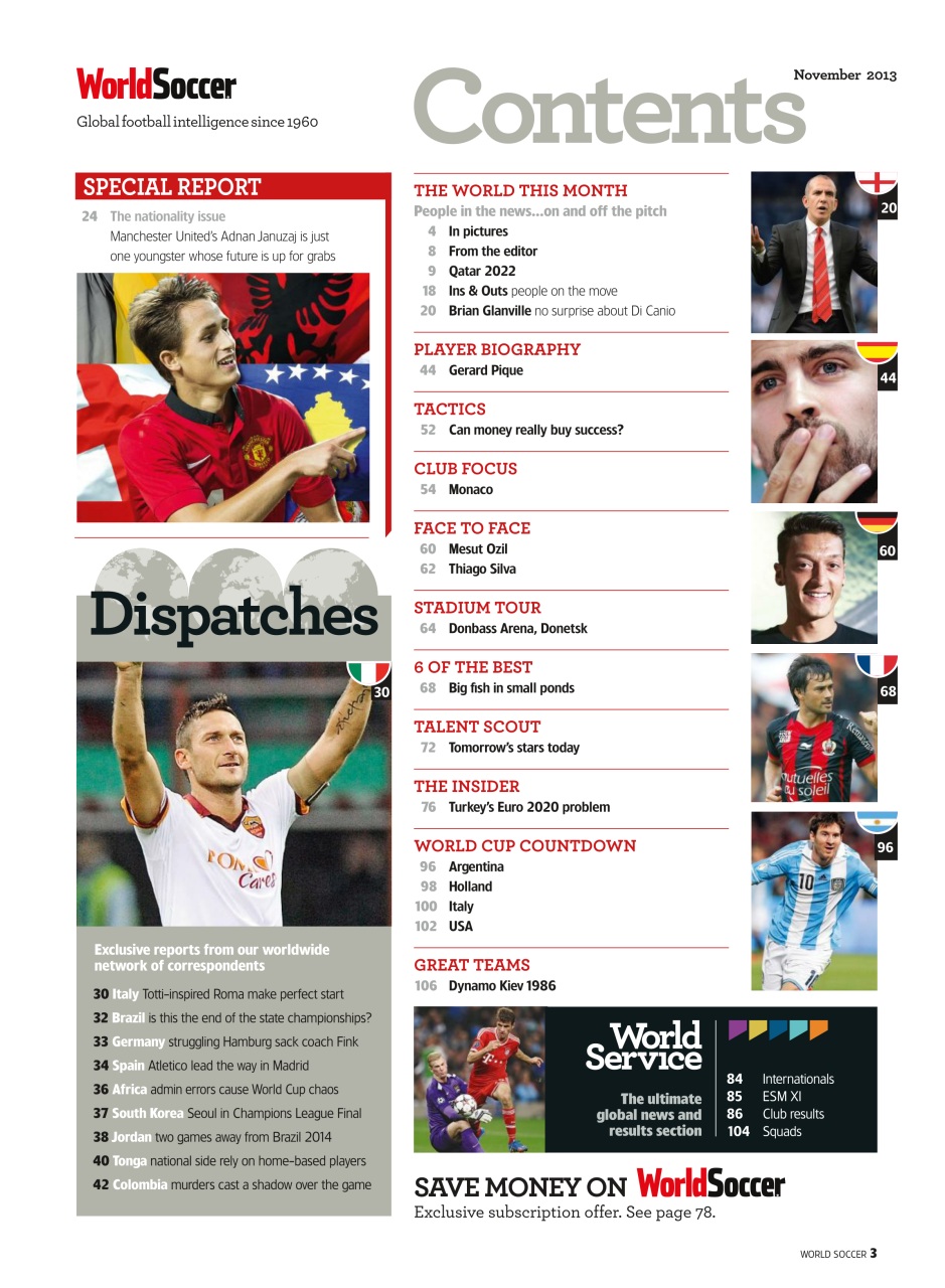 World Soccer Preview Pages