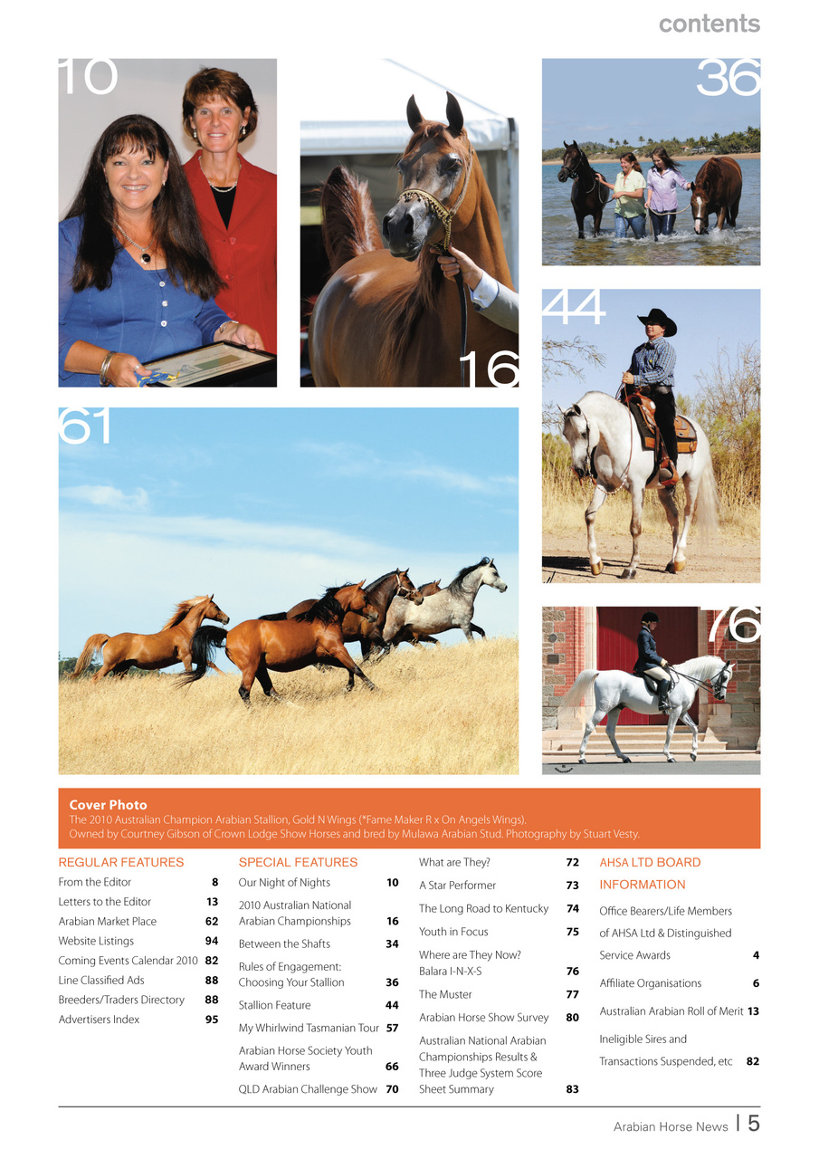 Australian Arabian Horse News Preview Pages