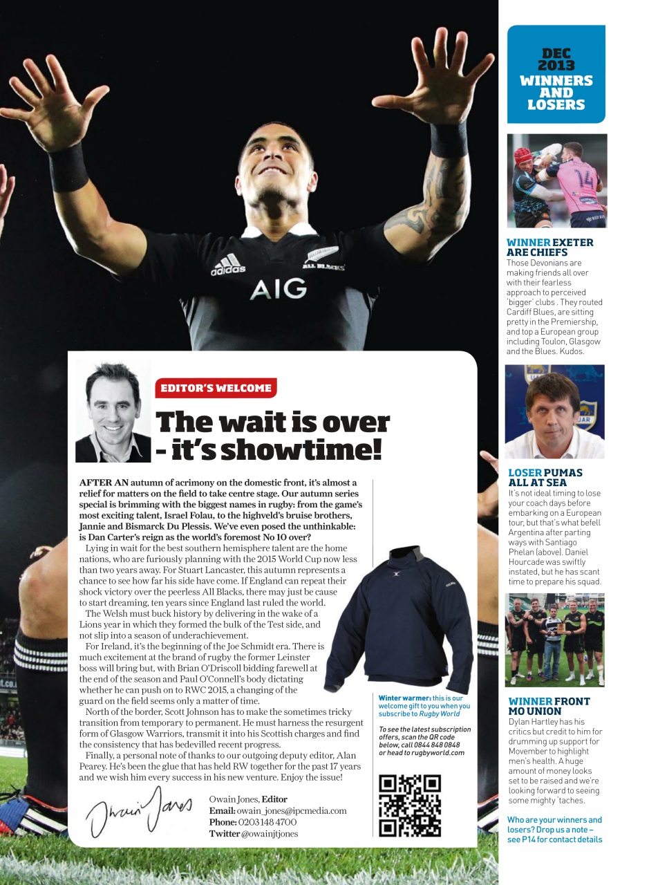 Rugby World Preview Pages