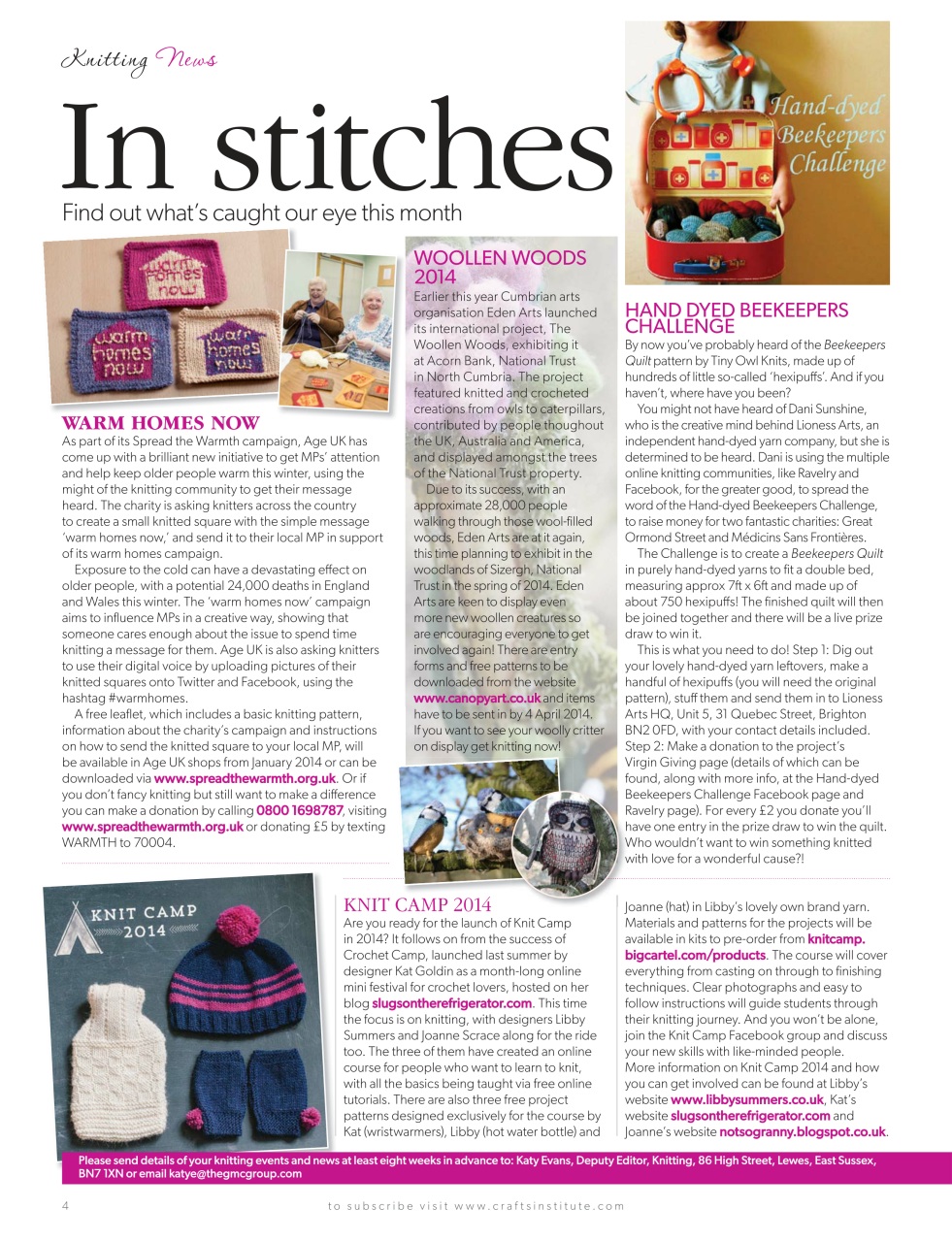 Knitting Preview Pages