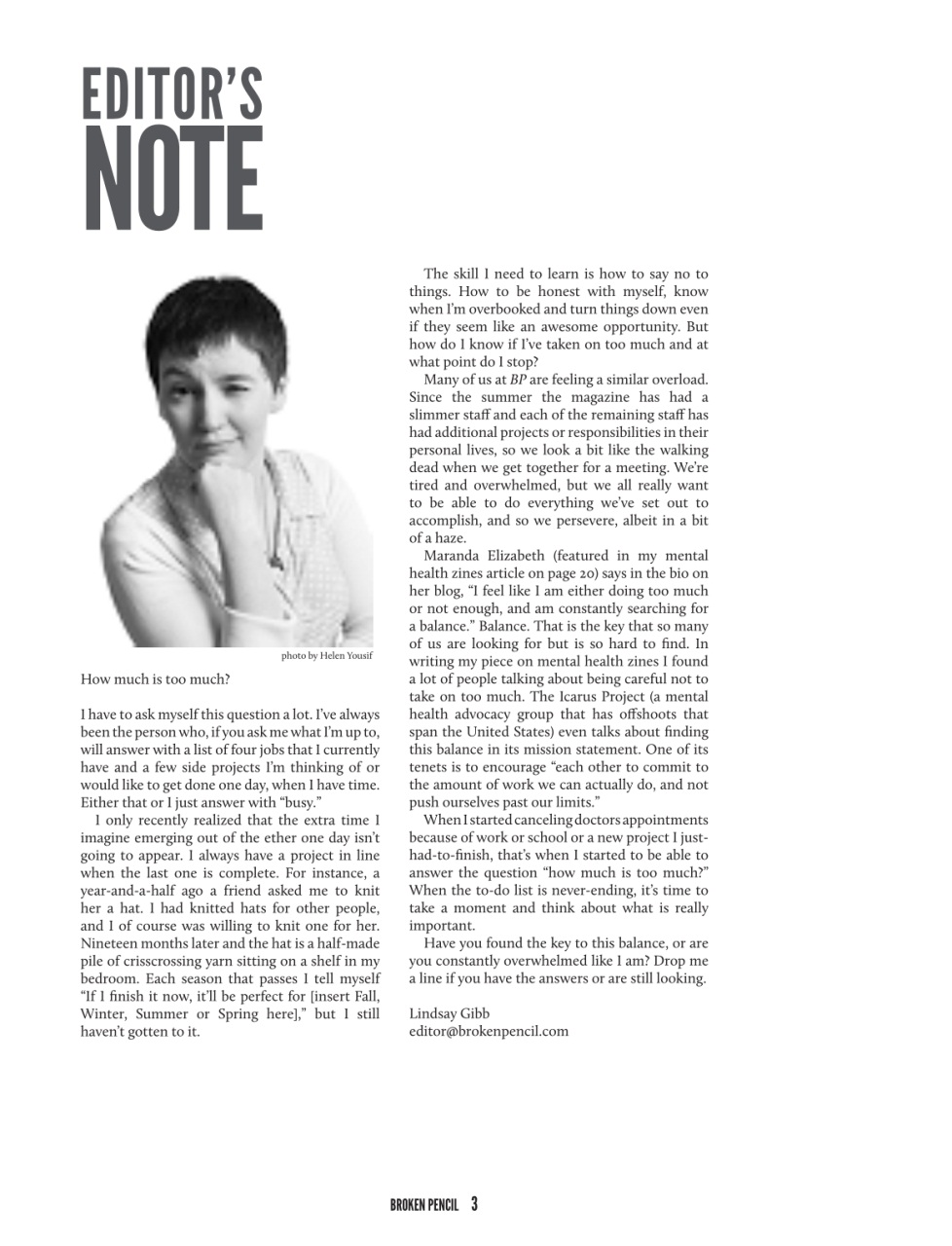 Broken Pencil Preview Pages