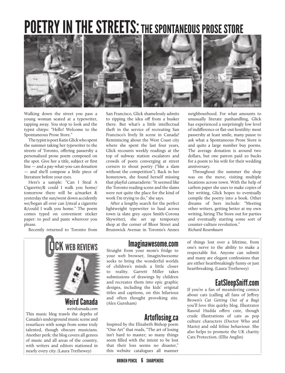 Broken Pencil Preview Pages