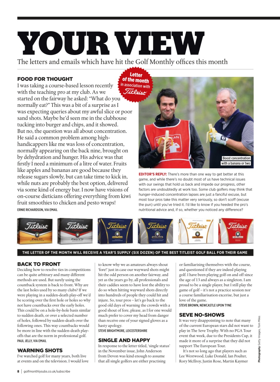 Golf Monthly Preview Pages