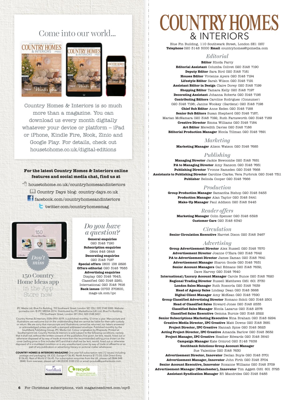 Country Homes & Interiors Preview Pages