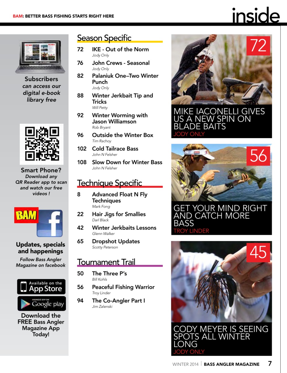 BASS ANGLER MAGAZINE Preview Pages