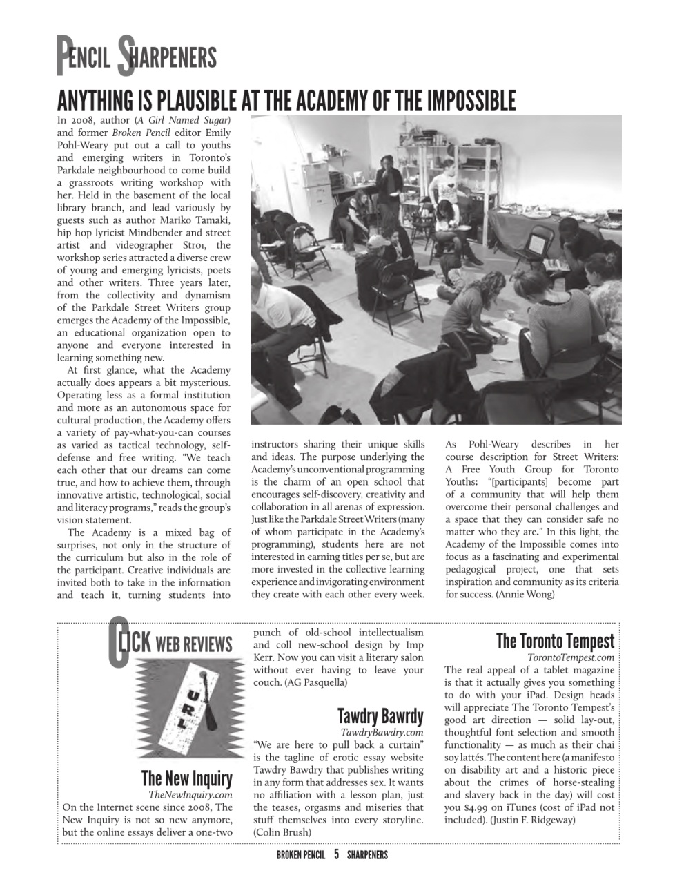 Broken Pencil Preview Pages