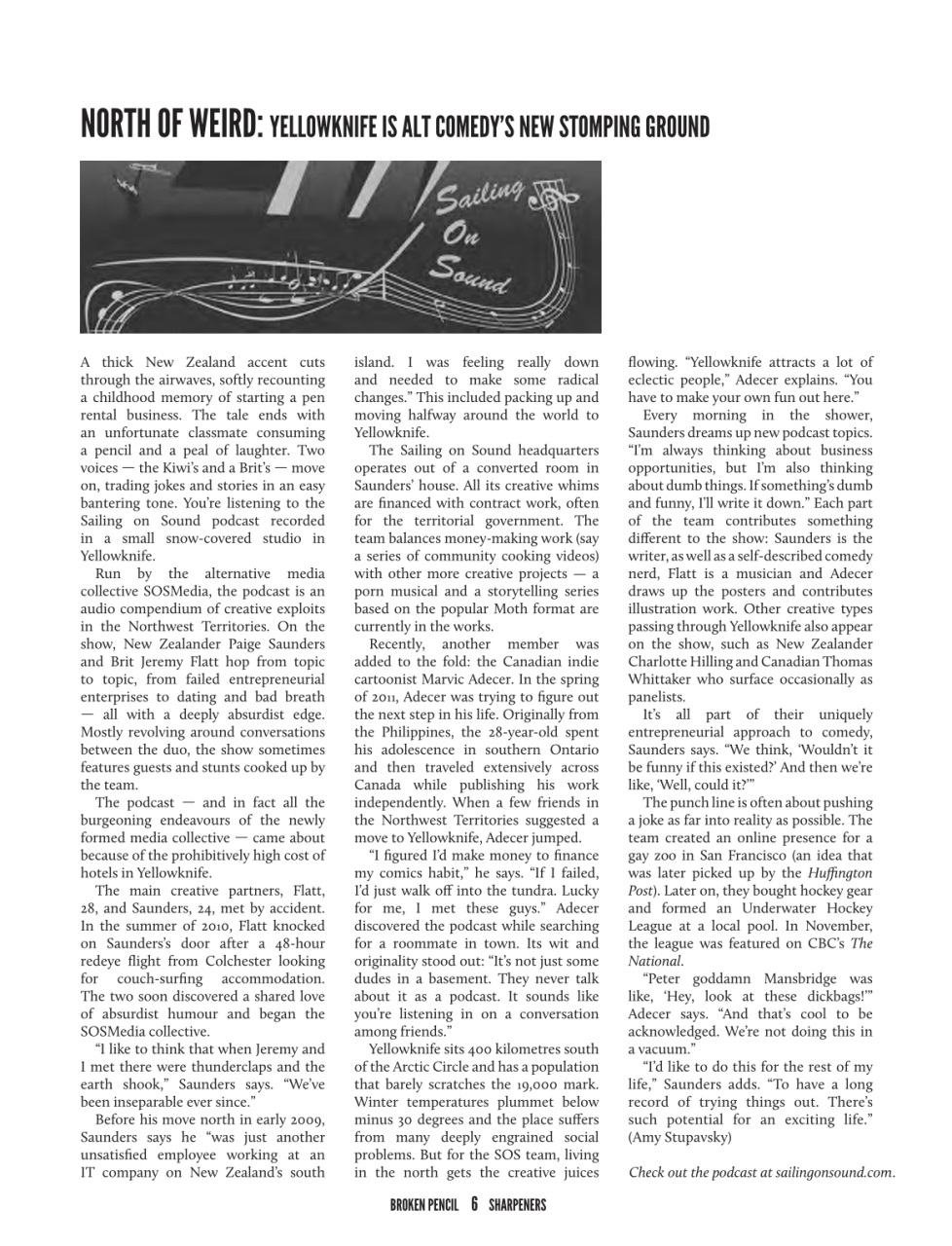 Broken Pencil Preview Pages