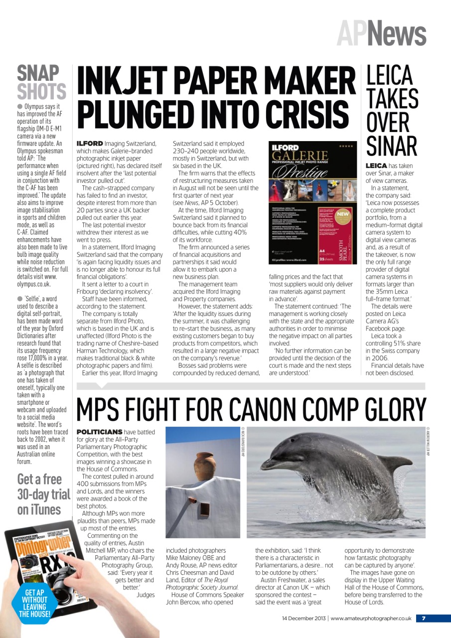 Amateur Photographer Preview Pages