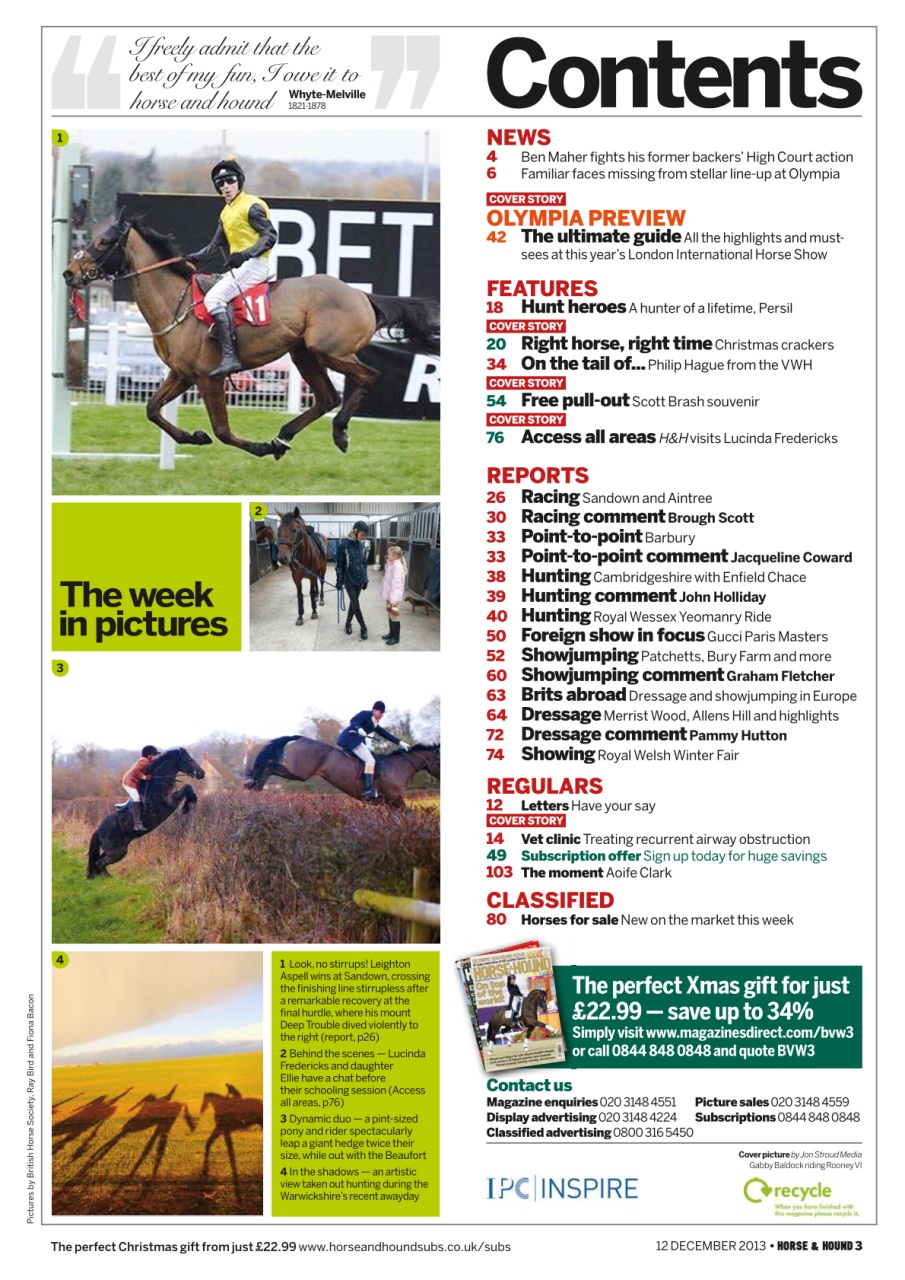 Horse & Hound Preview Pages