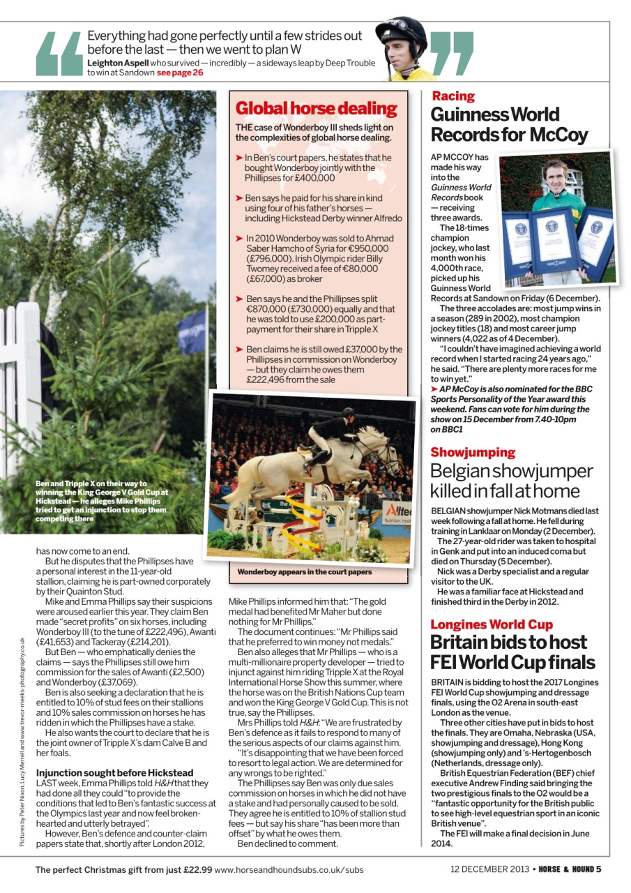 Horse & Hound Preview Pages