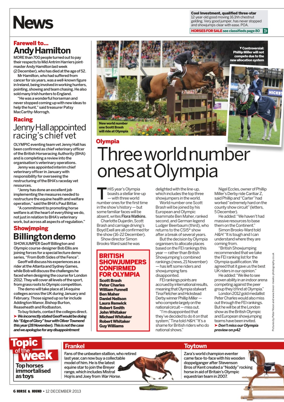 Horse & Hound Preview Pages