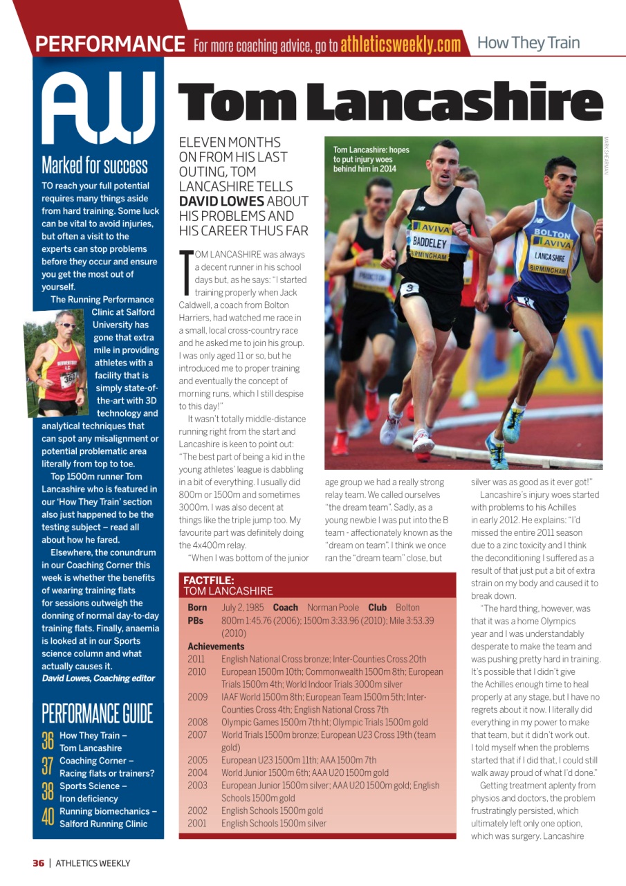 AW – Athletics Weekly Magazine Preview Pages