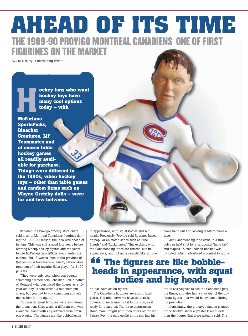 Beckett Hockey Magazine Preview Pages