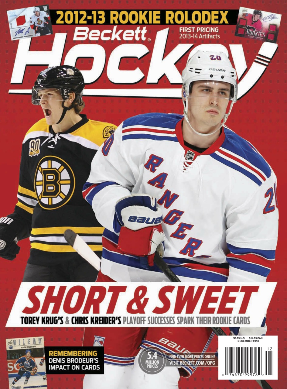 Beckett Hockey Magazine Preview Pages
