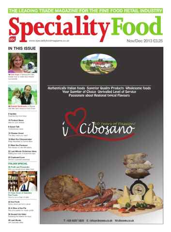 Speciality Food issue November December 2013