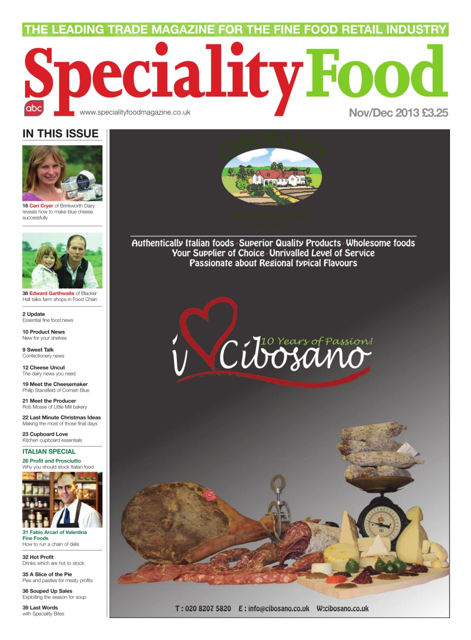 Speciality Food Preview Pages