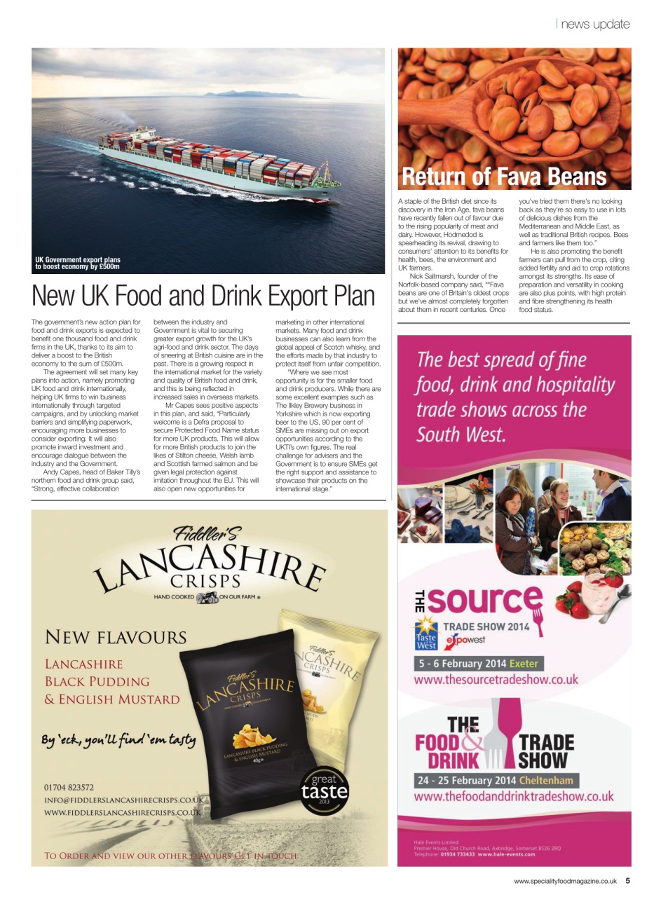 Speciality Food Preview Pages