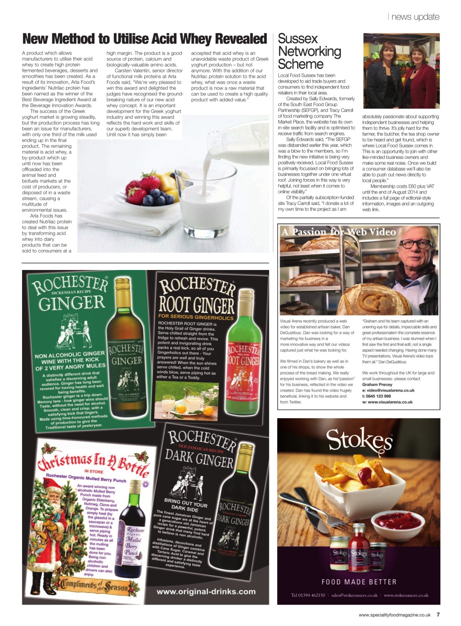 Speciality Food Preview Pages