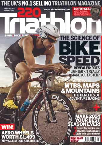 220 Triathlon Magazine issue January 2014