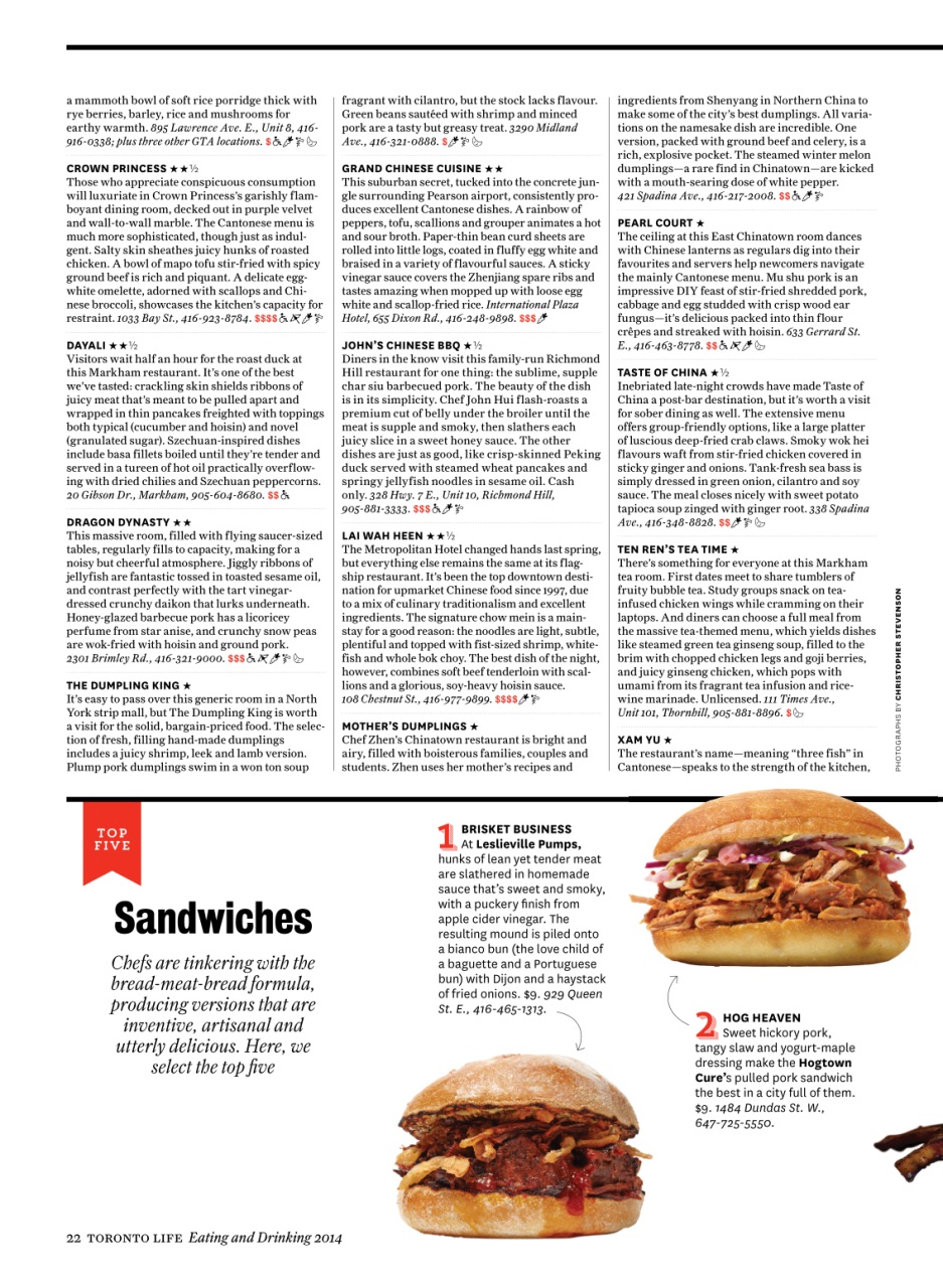 Toronto Life Preview Pages