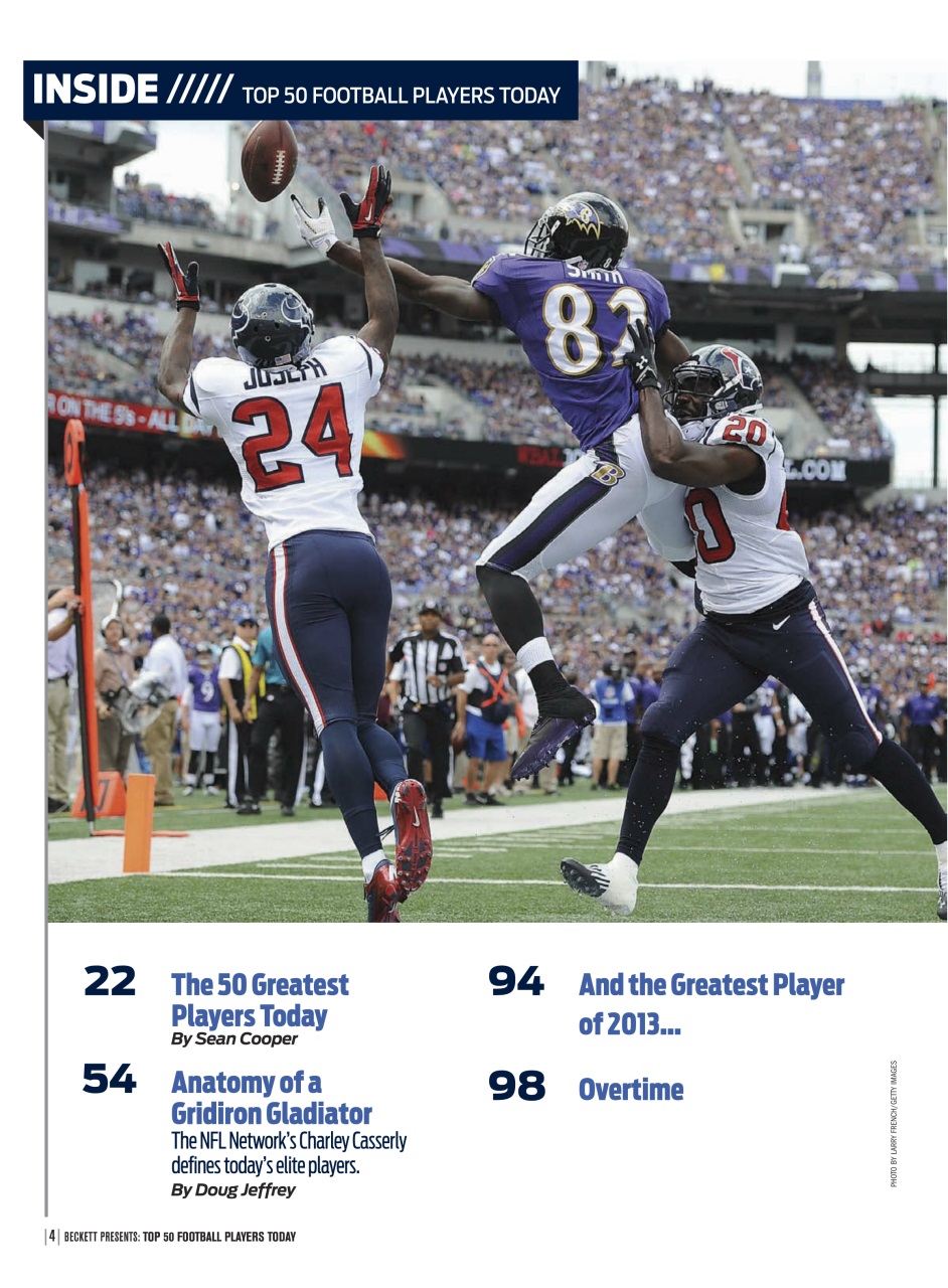 Beckett Football Magazine Preview Pages