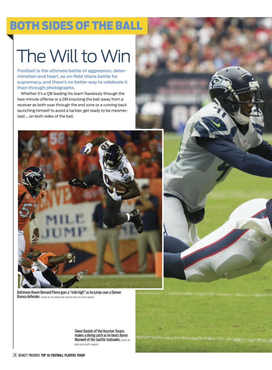 Beckett Football Magazine Preview Pages