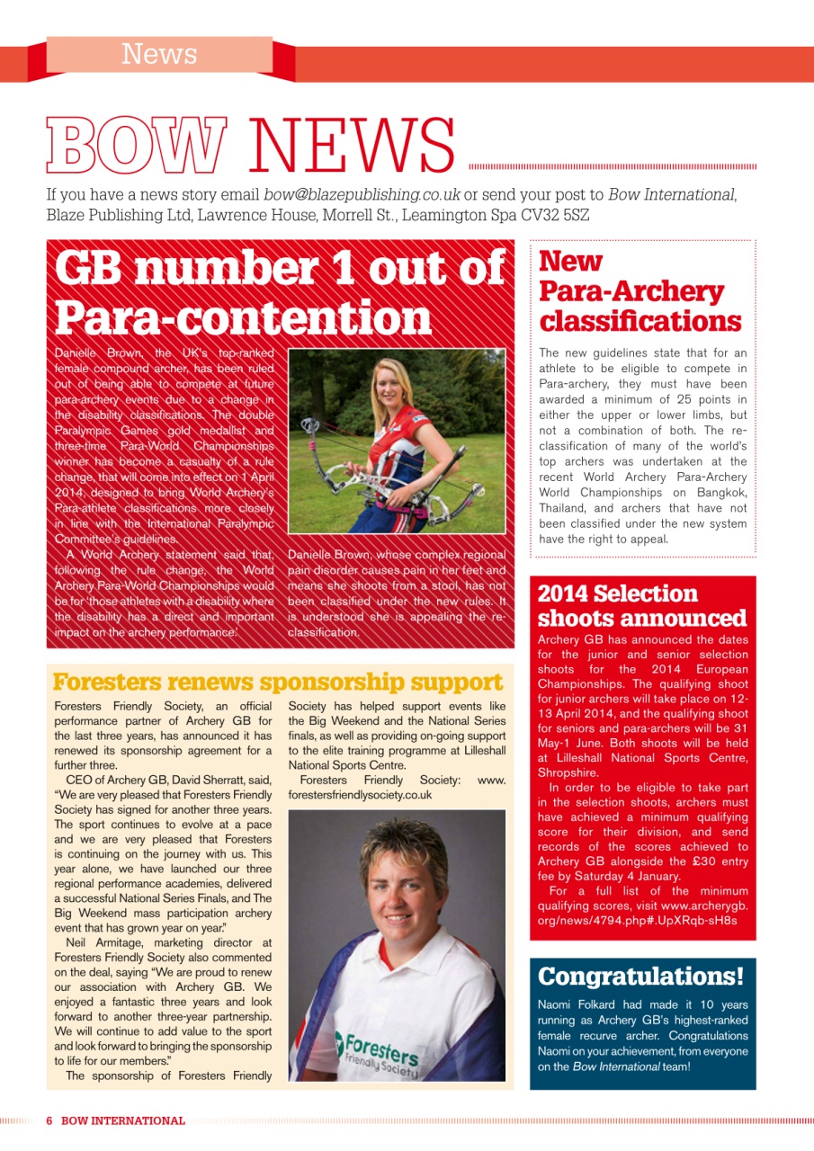 Bow International Preview Pages