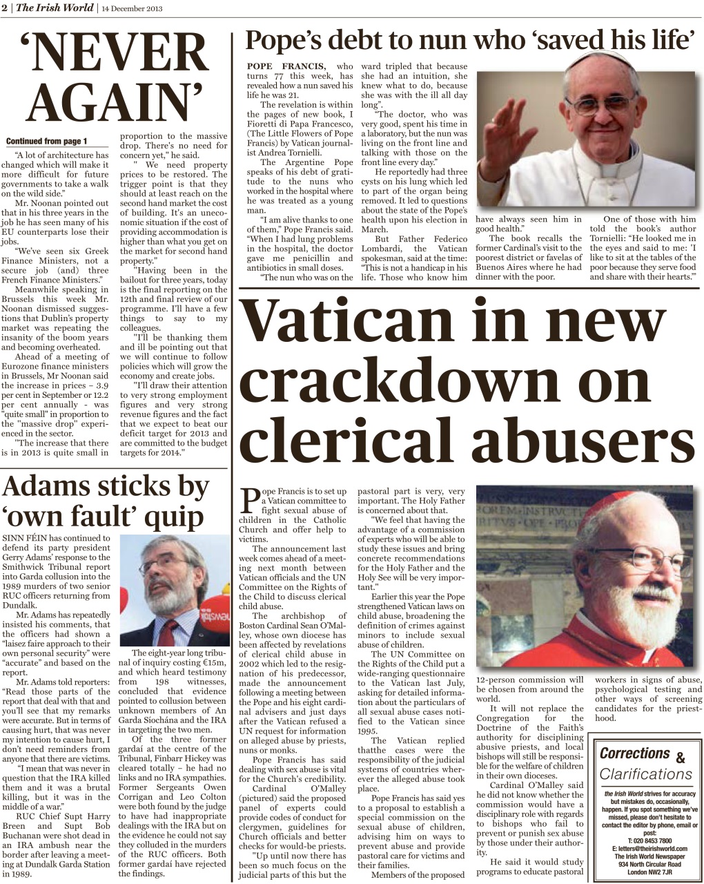 Irish World Preview Pages