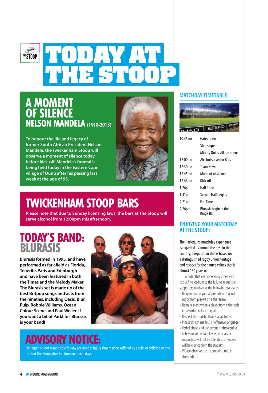 Harlequins Preview Pages