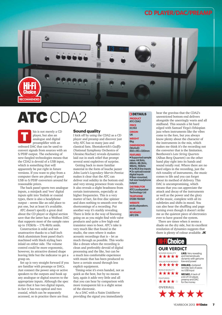 Hi-Fi Choice Preview Pages