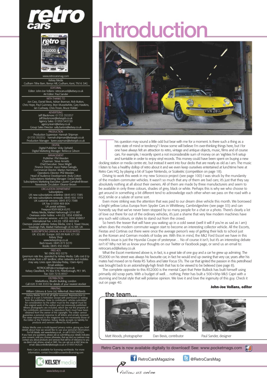 Retro Cars Preview Pages