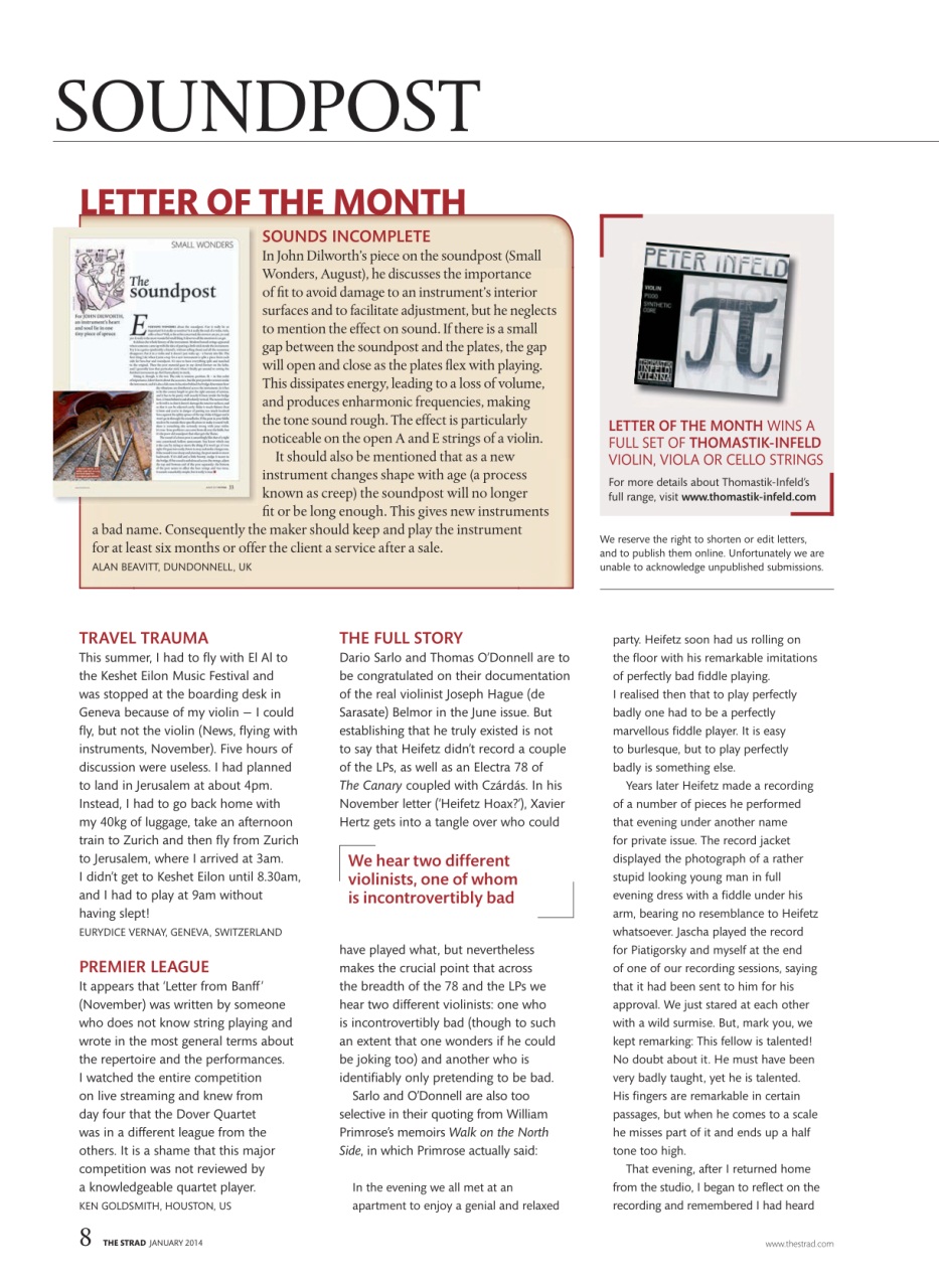 The Strad Preview Pages