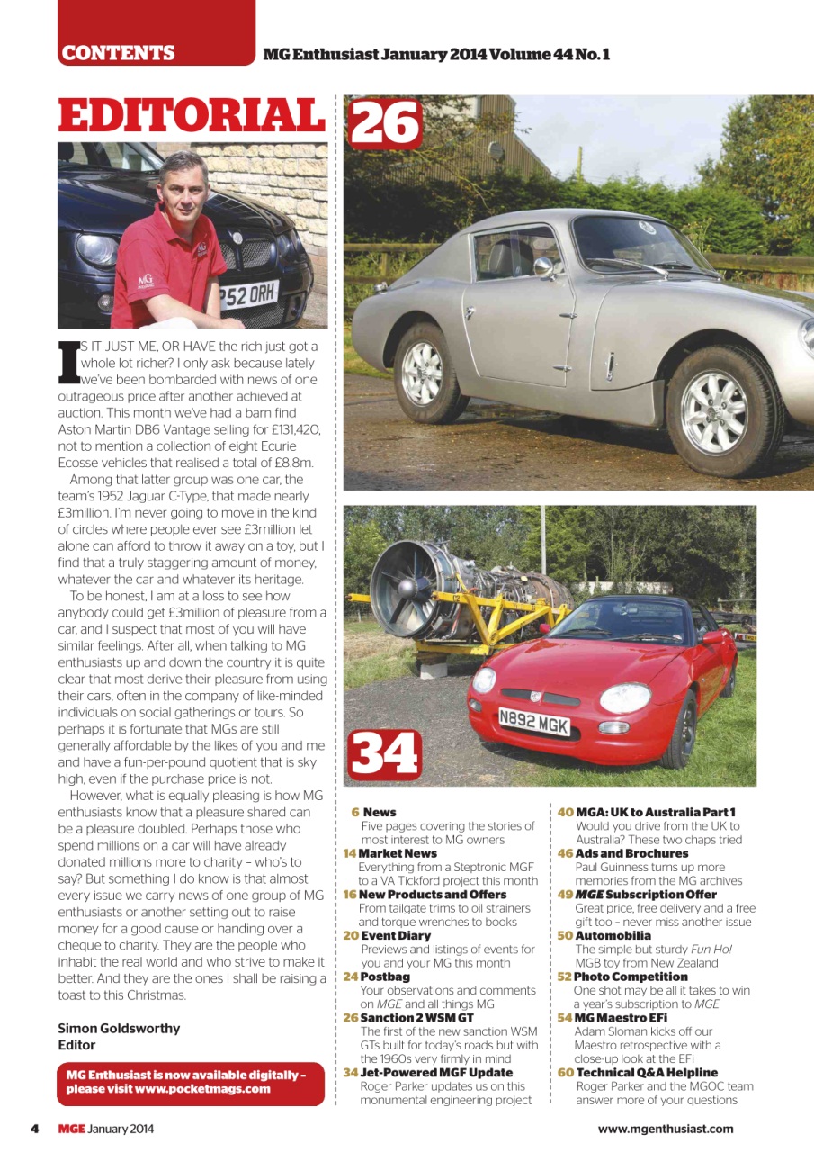 MG Enthusiast Preview Pages