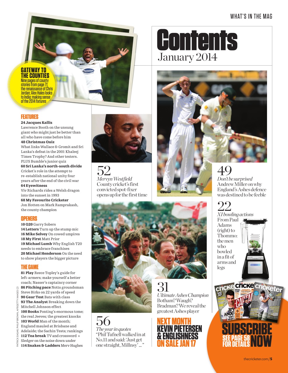 The Cricketer Magazine Preview Pages